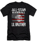 All Star Baseball Lil Brother USA Flag Dhbubble T-Shirt