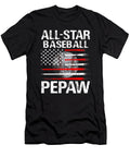All Star Baseball Pepaw USA Flag Dhbubble T-Shirt