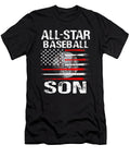 All Star Baseball Son USA Flag Dhbubble T-Shirt