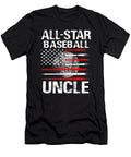 All Star Baseball Uncle USA Flag Dhbubble T-Shirt
