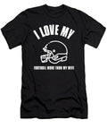 American Football Helmet Marriage Husband Gift Justus Ratzke T-Shirt
