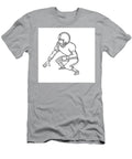 American Football Player Cartoon Black and White Aloysius Patrimonio T-Shirt