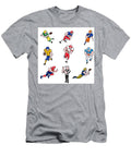 American Football Player Cartoon Collection Set Aloysius Patrimonio T-Shirt