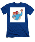American Football Quarterback Throwing Ball Drawing Aloysius Patrimonio T-Shirt