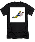 American Football Receiver Catching Ball Cartoon Aloysius Patrimonio T-Shirt