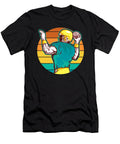 American Football Retro Sports Moon T-Shirt