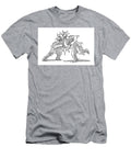 American Football Tackle Two Players Drawing Frank Ramspott T-Shirt