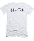 American Football Team Heart Heartbeat Gift Idea Tshirtconcepts Marvin Poppe T-Shirt