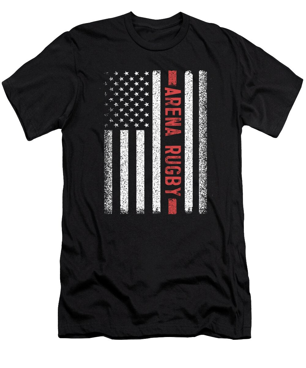 Arena Rugby American Flag 4th of July Wowshirt T-Shirt