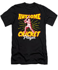 Awesome Cricket Player Cricketer Moon T-Shirt