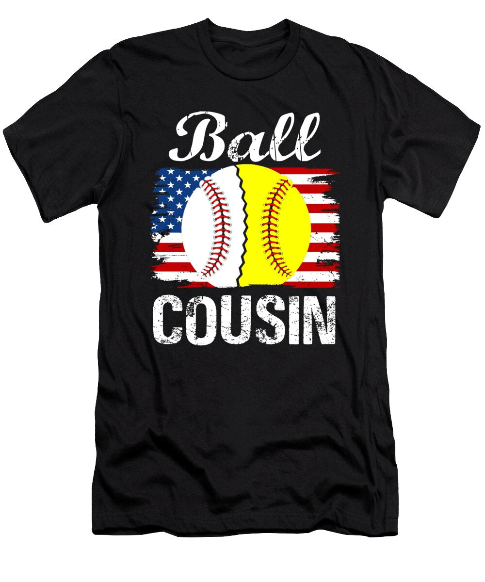 Ball Cousin Baseball Softball Dhbubble T-Shirt