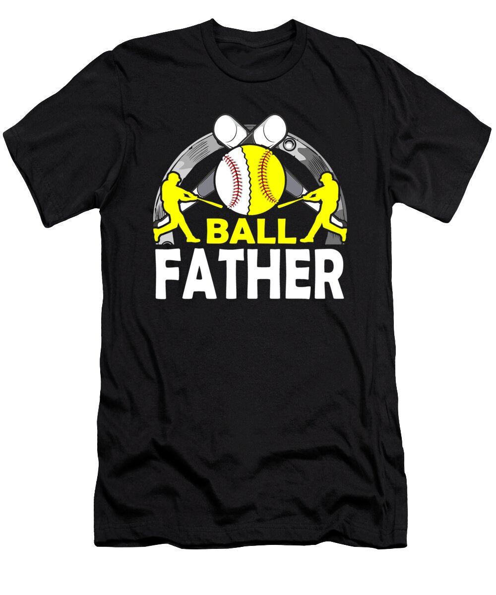 Ball Father Baseball Softball Dhbubble T-Shirt