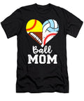 Ball Mom Funny Football Baseball Softball Volleyball Heart Dhbubble T-Shirt