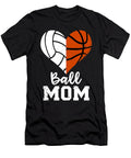 Ball Mom Heart Funny Volleyball Basketball Mom Dhbubble T-Shirt