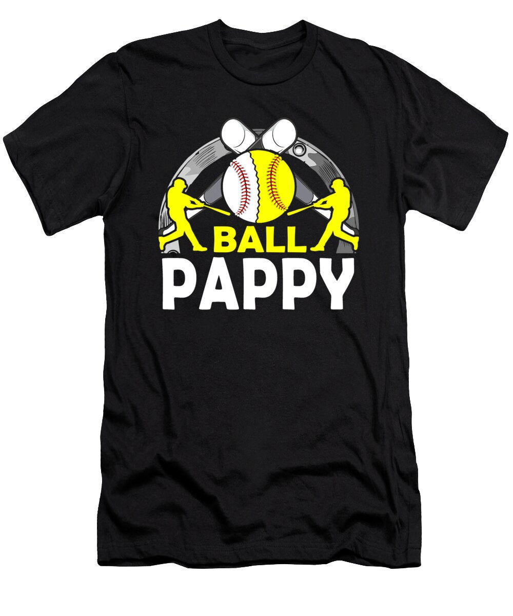 Ball Pappy Baseball Softball Dhbubble T-Shirt