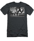 Balloon Safety Crew Officials At Albuquerque Fiesta in Black and White Brigitte Thompson T-Shirt