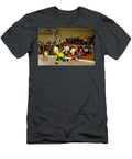 Bart Vs Homer Simpson At the Roller Derby Jim Fitzpatrick T-Shirt