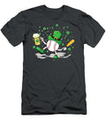 Baseball Beer St Patricks Day Men Catcher Pitcher Shamrock Julie Hurst T-Shirt