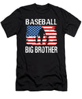 Baseball Big Brother USA Flag Catcher Fathers Day Dhbubble T-Shirt