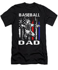 Baseball Dad Happy Fathers Day USA Flag Dhbubble T-Shirt