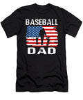 Baseball Dad USA Flag Catcher Fathers Day Dhbubble T-Shirt