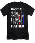 Baseball Father Happy Fathers Day USA Flag Dhbubble T-Shirt
