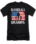 Baseball Grampa USA Flag Catcher Fathers Day Dhbubble T-Shirt