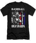Baseball Great Grandpa Happy Fathers Day USA Flag Dhbubble T-Shirt