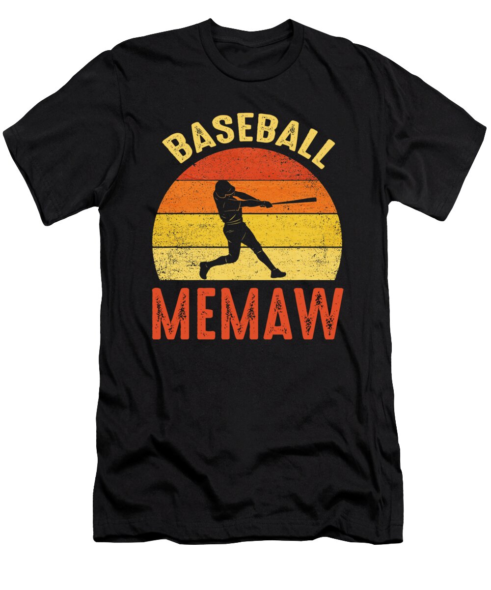 Baseball Memaw Fathers Day Baseball Family Matching Dhbubble T-Shirt
