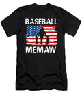 Baseball Memaw USA Flag Catcher Fathers Day Dhbubble T-Shirt