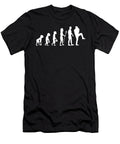 Baseball Pitcher Funny Retro Evolution of Humans Novelty Graphic Sports Gifts for Him Orange Pieces T-Shirt