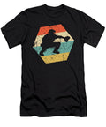 Baseball Player Retro Distressed Hexagon Catcher Kevin Garbes T-Shirt