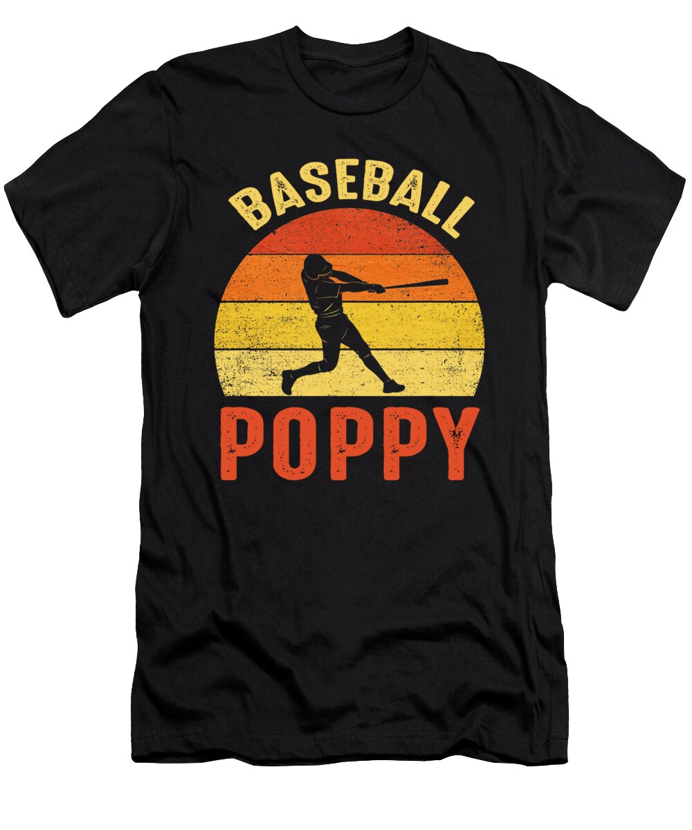 Baseball Poppy Fathers Day Baseball Family Matching Dhbubble T-Shirt