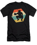 Baseball Retro Distressed Hexagon Catcher Kevin Garbes T-Shirt
