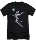 Beach Volleyball Astronaut Vball Volleyball Crazy Squirrel T-Shirt