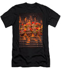Beef Skewers with Peppers on a Flaming Grill Brian Enright T-Shirt