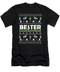 Bester Eishockeyspieler Ugly Sweater Christmas Thomas Larch T-Shirt