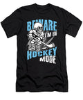 Beware Im in Hockey Mode Skull Hockey Player Gift Thomas Larch T-Shirt