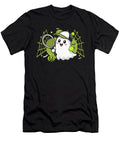 Boo Ghost Playing Tennis Funny Halloween Tennis Studi Alex T-Shirt
