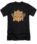 Born to Serve Tennis Racket Court Mister T-Shirt