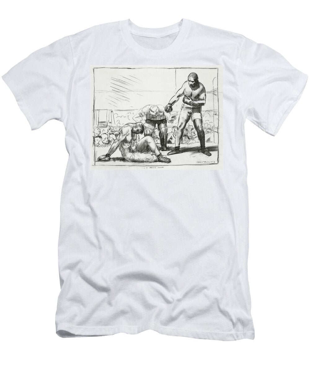 Boxing Knockdown Scenea Knock Down Ca 19161921 By George Wesley Bellows Luna Art T-Shirt