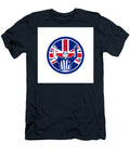 British American Football Referee Union Jack Flag Icon Aloysius Patrimonio T-Shirt