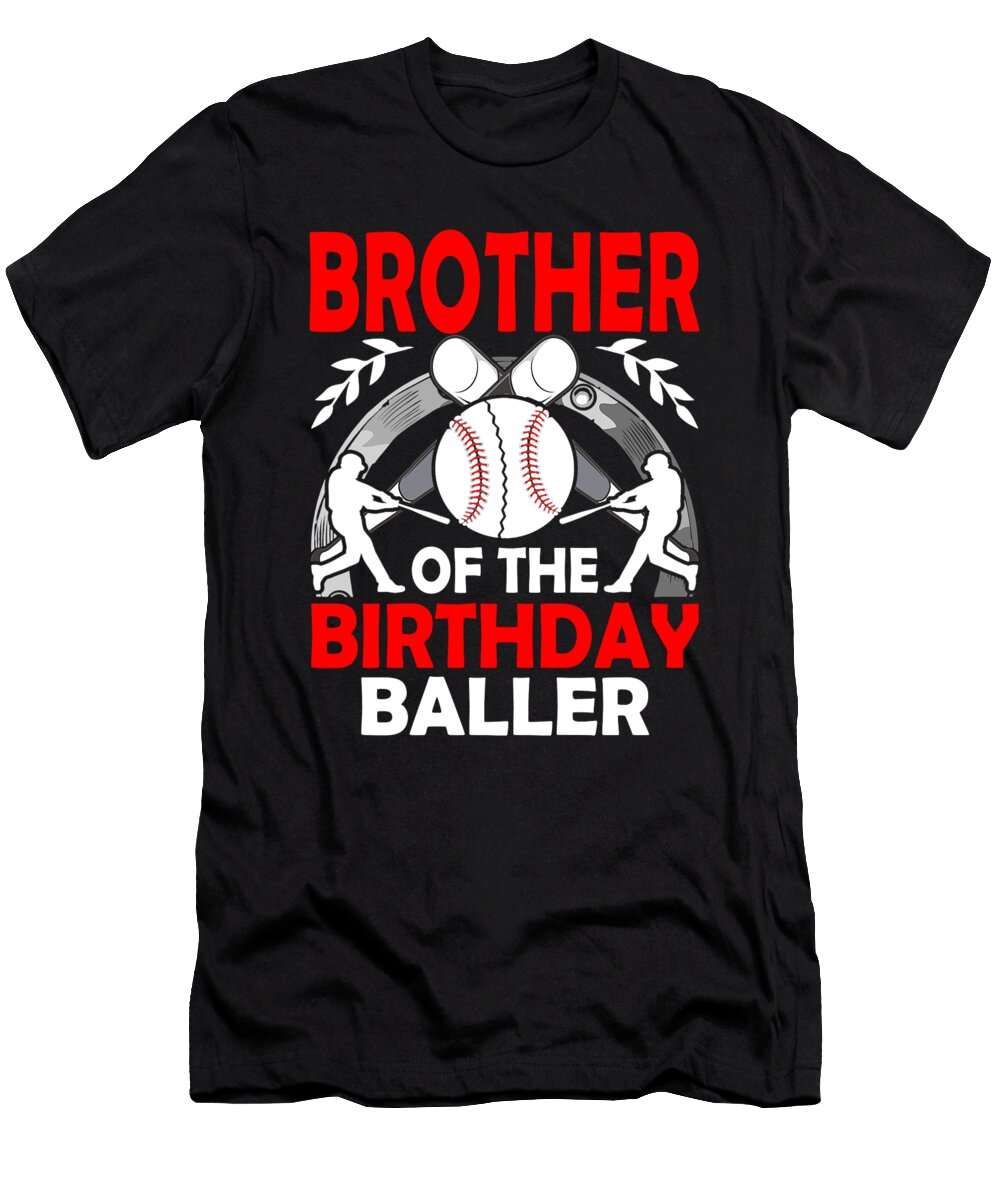 Brother of the Birthday Baller Baseball Dhbubble T-Shirt