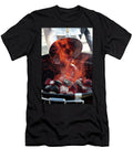 Burning Charcoal Is Poured Into a Barbecue Jalag Gtz Wrage T-Shirt