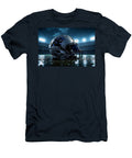 Carolina Panthers Helmet in the Rain Kevin Walker and Pixel Reverie T-Shirt