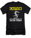 Caution Funny Horseshoe Pitching Me T-Shirt