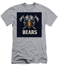 Chicago Bears Football Helmet with Axes and Logo Kevin Walker and Pixel Reverie T-Shirt