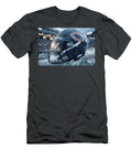 Chicago Bears Helmet in the Rain Kevin Walker and Pixel Reverie T-Shirt
