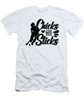 Chicks with Sticks Hockey Goalie Hockey Player Tshirtconcepts Marvin Poppe T-Shirt