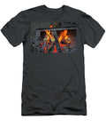 Cinnamon Rolls on a Spit Over a Fire Tina Engel T-Shirt